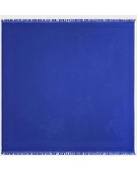 Vilebrequin - Wool And Silk Scarf Turtle Jacquard - Lyst