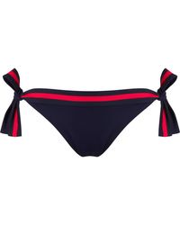 Vilebrequin - Slip bikini donna con laccetti laterali tinta unita - x ines de la fressange - costume da bagno - flamme - Lyst