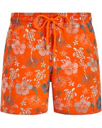 Vilebrequin - Swim Trunks Embroidered Tropical Turtles - Lyst