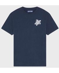 Vilebrequin - Organic Cotton T-Shirt Embroidered Turtle - Lyst