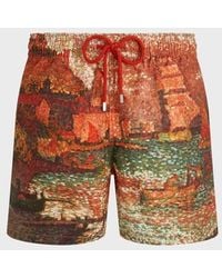Vilebrequin - 360 Swim Trunks Sortie Du Port De St Tropez - Lyst