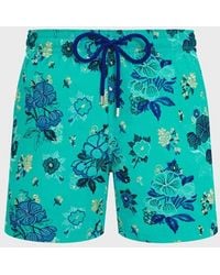 Vilebrequin - Swim Shorts Embroidered Flowers - Lyst