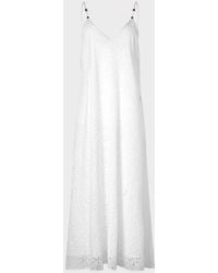 Vilebrequin - Floral Broderie Anglaise V-back Maxi Dress - Cover-up - Lizze - White - Size Xs - Lyst