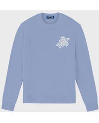 Vilebrequin - Cotton And Cashmere Crewneck Sweater Turtle - Lyst
