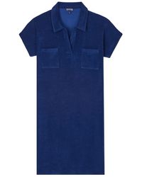 Vilebrequin - Robe chemise femme unie - louve - Lyst