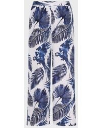 Vilebrequin - Wide-Leg Silk Pants Papagaio - Lyst