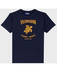 Vilebrequin - Cotton T-Shirt Embossed Logo - Lyst