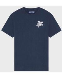 Vilebrequin - Organic Cotton T-Shirt Embroidered Turtle - Lyst