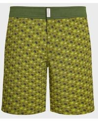 Vilebrequin - Long Stretch Flat Belt Swim Shorts Micro Ronde Des Tortues - Lyst