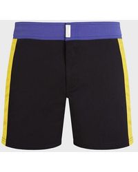 Vilebrequin - Maillot De Bain Court Stretch Ceinture Plate Homme Color Block - Lyst