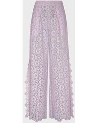Vilebrequin - Pants Flowers Lace - Pant - Prune - Pink - Size M - Lyst