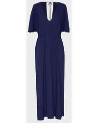 Vilebrequin - Long Silk Satin Dress Solid - Lyst