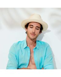 Vilebrequin - Natural Straw Panama Hat Solid - Lyst
