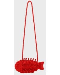 Vilebrequin - Raffia Small Fish Bag - Lyst