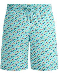 Vilebrequin - Pantaloncini Mare Uomo Lunghi Elasticizzati Micro Ronde Des Tortues - Lyst