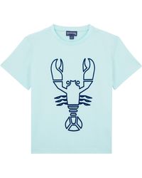 Vilebrequin - T-shirt Aus Bio-baumwolle Für Jungen Mit Geflocktem Hummer - Lyst
