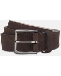 Vince - 32Mm Nubuck Leather Belt - Lyst