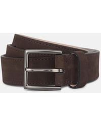 Vince - 32Mm Nubuck Leather Belt - Lyst