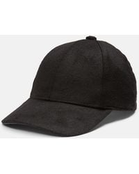 Vince - Leather-Trim Cashmere Baseball Cap - Lyst