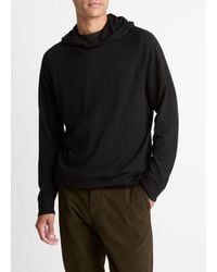 Vince - Featherweight Merino Wool-Cashmere Hoodie - Lyst