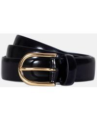 Vince - 25Mm Spazzolato Leather Belt - Lyst