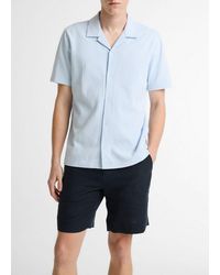 Vince - Seersucker Stripe Stretch-Cotton Cabana Shirt - Lyst