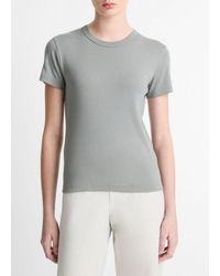Vince - Pima Cotton-Blend '90S Shrunken T-Shirt - Lyst