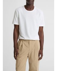 Vince - Pima Cotton Piqué Crew Neck T-Shirt - Lyst