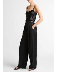 Vince - Satin High-Waist Trouser - Lyst