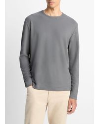Vince - Pima Cotton Piqué Long-Sleeve T-Shirt - Lyst