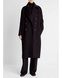 Vince - Wool-Blend Double-Breasted Long Coat - Lyst