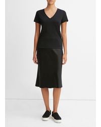 Vince - Essential Pima Cotton V-Neck T-Shirt - Lyst
