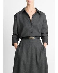 Vince - Italian Jaspe Relaxed Button-Front Shirt - Lyst