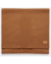 Vince - Wool And Cashmere Double-face Scarf, Brown - Lyst