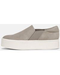 Vince - Warren Nubuck Sneaker, Grey, Size 7 - Lyst
