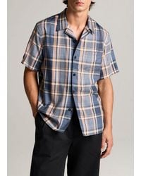 Vince - Prine Plaid Cotton-Blend Cabana Shirt - Lyst