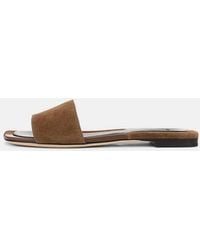 Vince - Valeria Leather & Suede Slide Sandal - Lyst