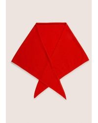 Triangle Multicolour Vince Cashmere Triangle Scarf, Dark Ms | Lyst UK
