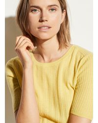 Vince Cashmere Elbow Sleeve Pullover - Multicolour