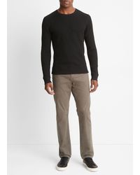 Vince - Thermal Long Sleeve Crew Neck Pullover - Lyst