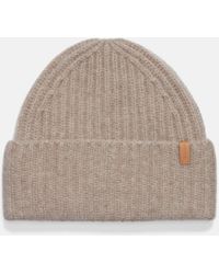 Vince - Plush Cashmere Chunky Knit Hat, Brown - Lyst