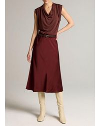 Vince - Matte Satin Slip Skirt - Lyst
