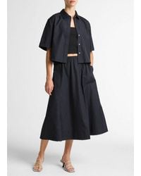 Vince - Scallop Detail Midi Skirt - Lyst