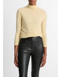 Vince - 3/4 Sleeve Mock Sweater - Lyst