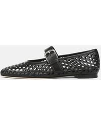 Vince - Daniela Perforated Leather Mary Jane Flat - Lyst