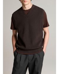 Vince - Heirloom Shaker Cotton-Cashmere Sweater Vest - Lyst