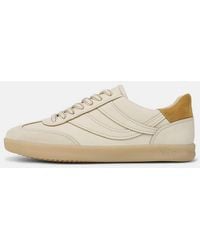 Vince - Oasis Contrast-Edge Leather & Suede Sneaker - Lyst