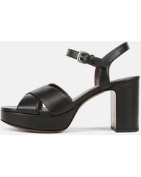 Vince - Ericka Leather Platform Sandal - Lyst