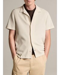 Vince - Macro-Waffle Cotton-Blend Cabana Shirt - Lyst