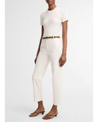 Vince - Avery Mid-Rise Italian Stretch-Cotton Chino Pant - Lyst